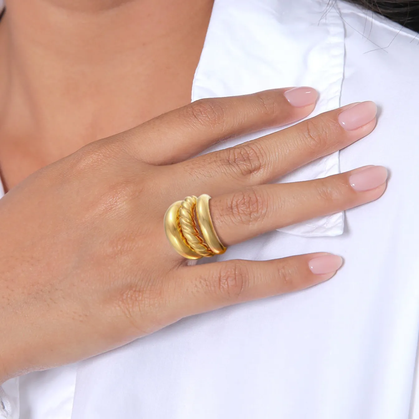 Elli "Bandring Set< Ringe|Silber