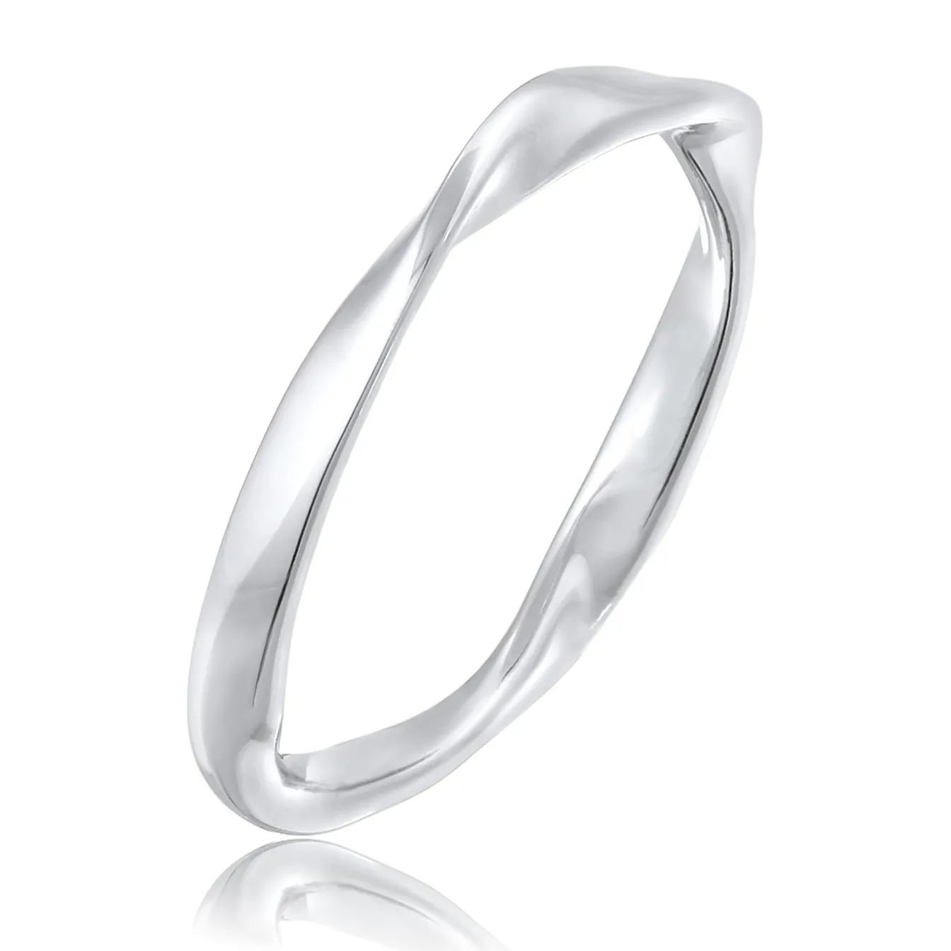 Elli "Bandring Twisted< Ringe|Silber