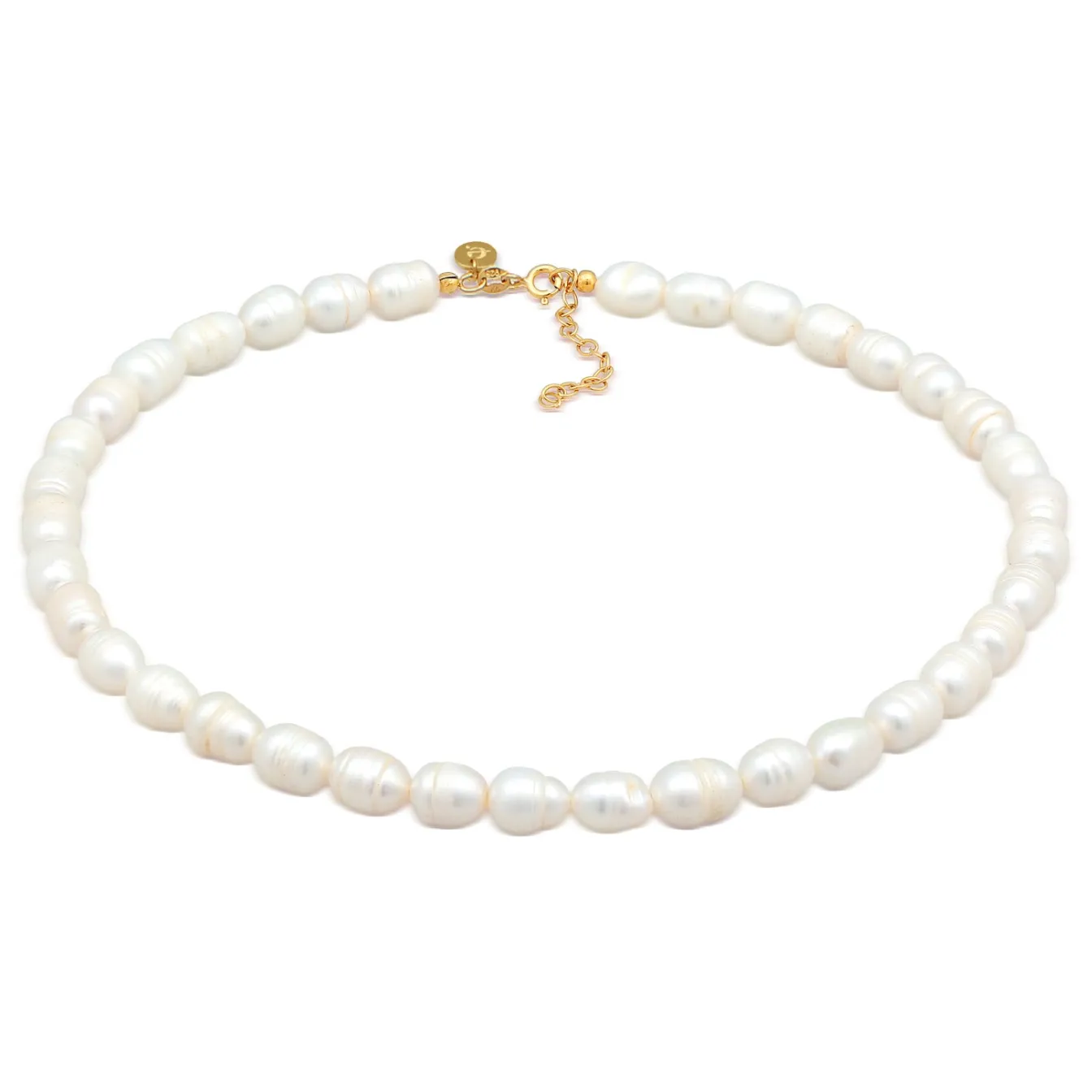 Elli "Barock Süßwasserperle Choker 925 Silber< Perlen|Halsketten