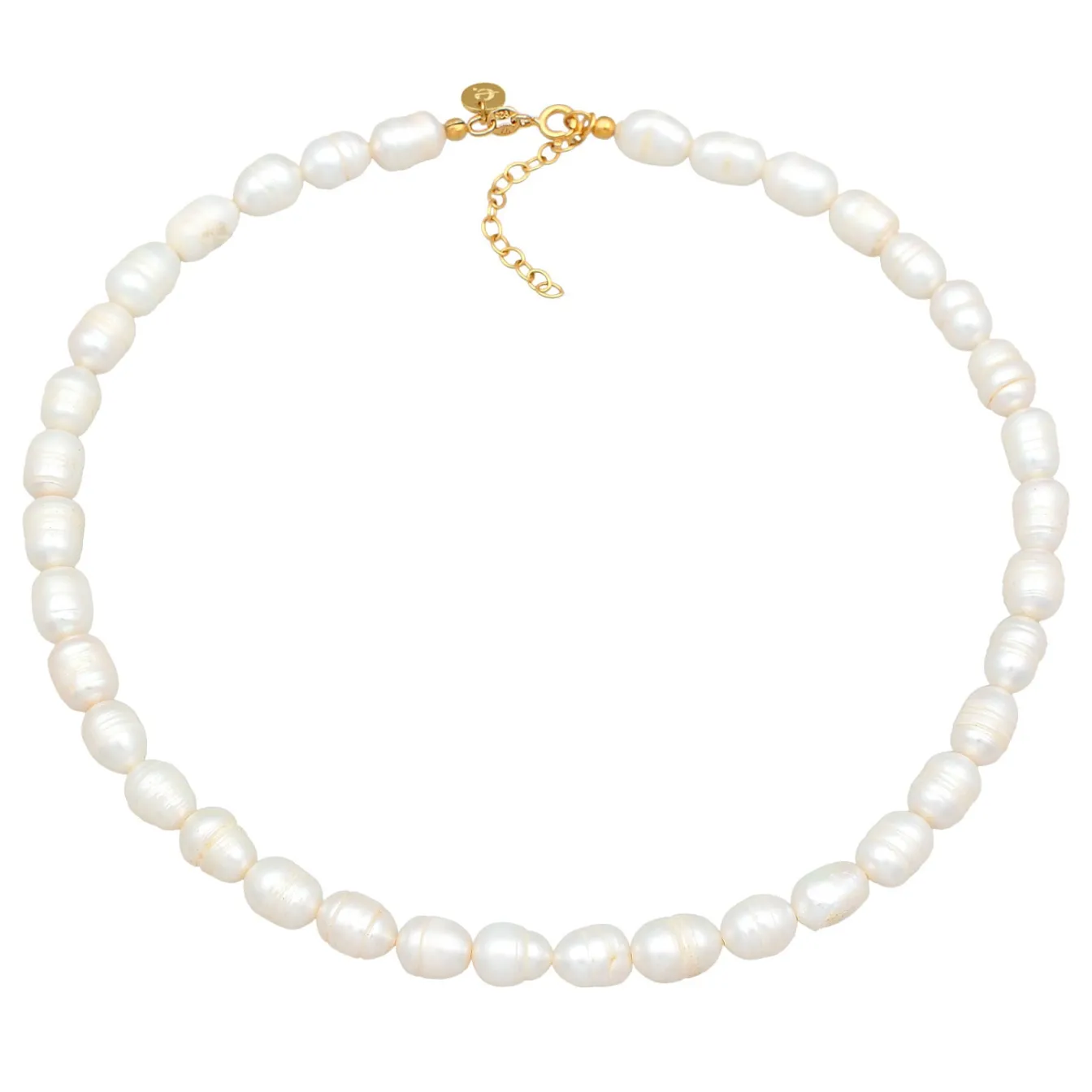 Elli "Barock Süßwasserperle Choker 925 Silber< Perlen|Halsketten