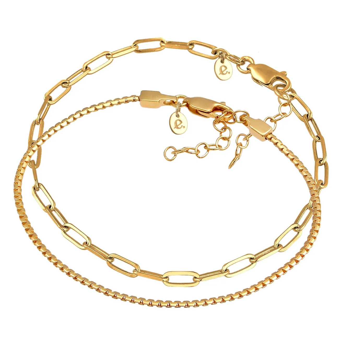 Elli "Basic Armbänder 2er Set< Armbänder|Silber