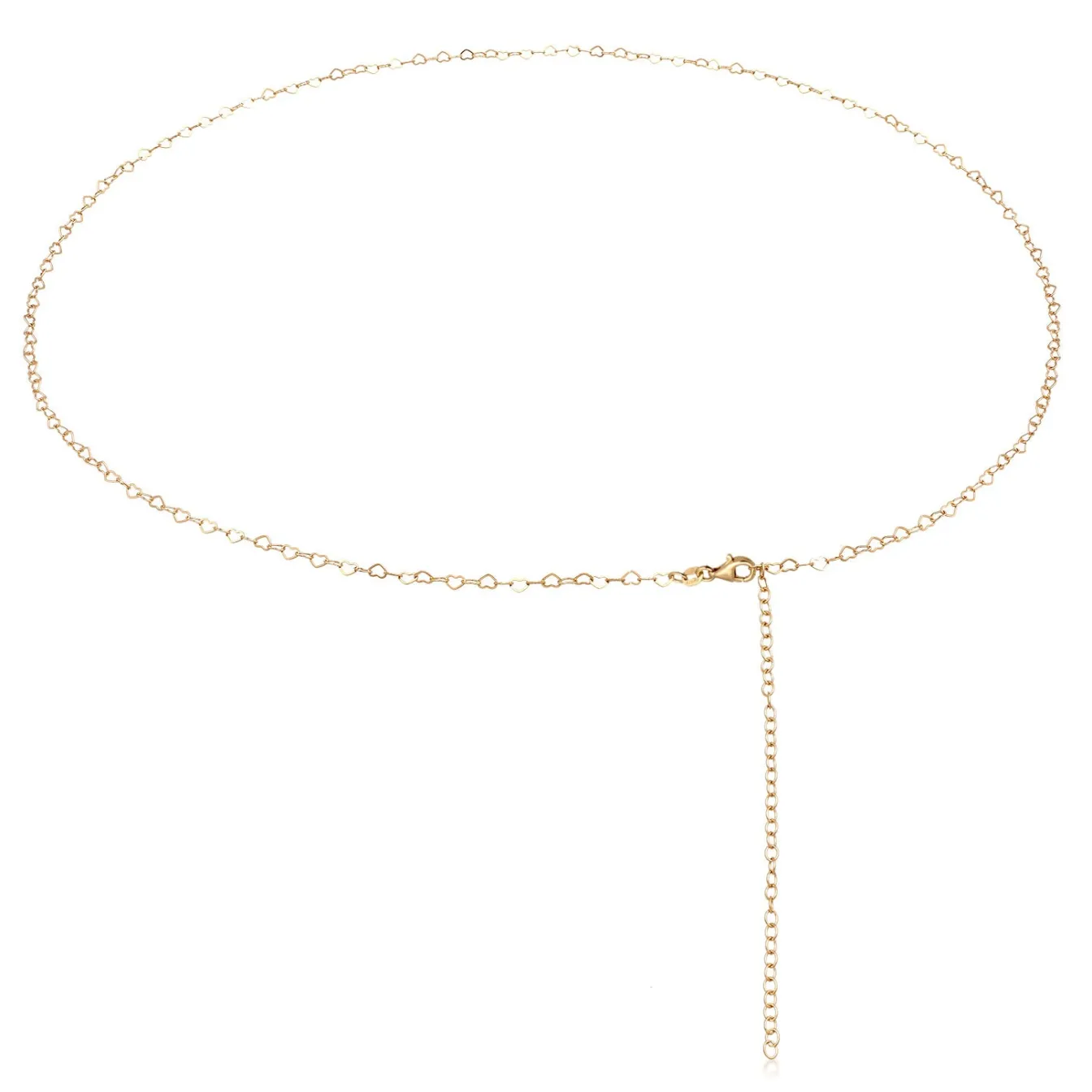 Elli "Bauchkette Herz< Vergoldet|Symbol-schmuck