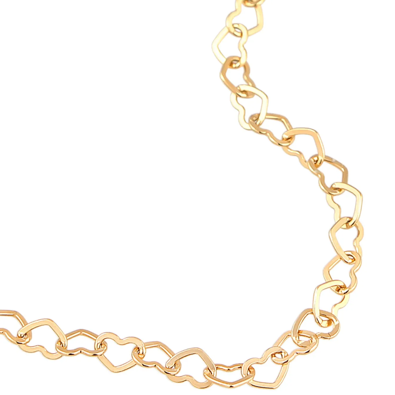 Elli "Body Chain Herzen< Vergoldet|Symbol-schmuck