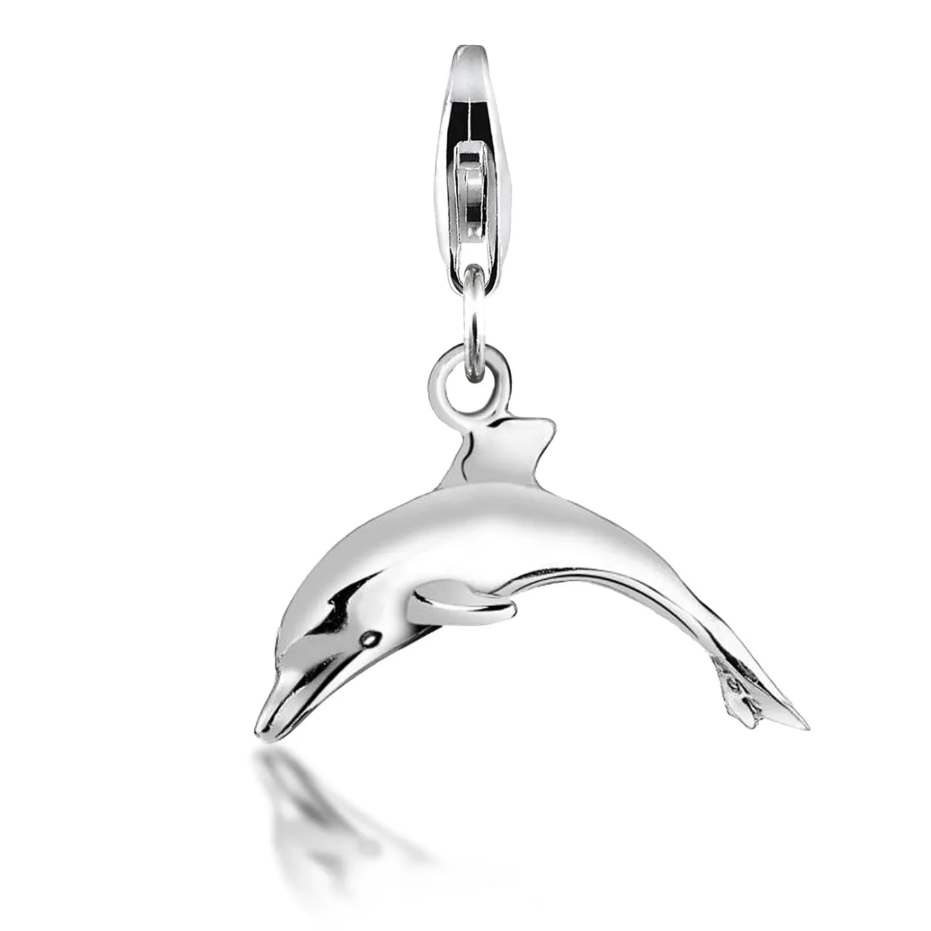 Elli "Charm Delfin< Anhänger & Charms|Silber