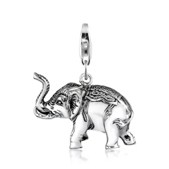Elli "Charm Elefant< Anhänger & Charms|Silber