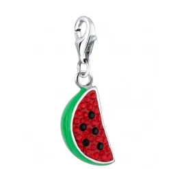 Elli "Charm Früchte | Kristall ( Schwarz )< Anhänger & Charms|Silber
