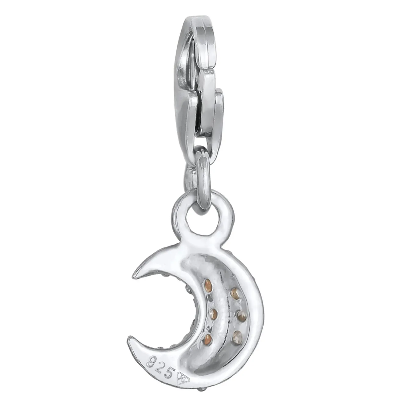Elli "Charm Halbmond | Zirkonia (Weiß)< Symbol-schmuck|Anhänger & Charms