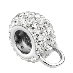Elli "Charm Kugel | Kristall (Weiß)< Anhänger & Charms|Silber