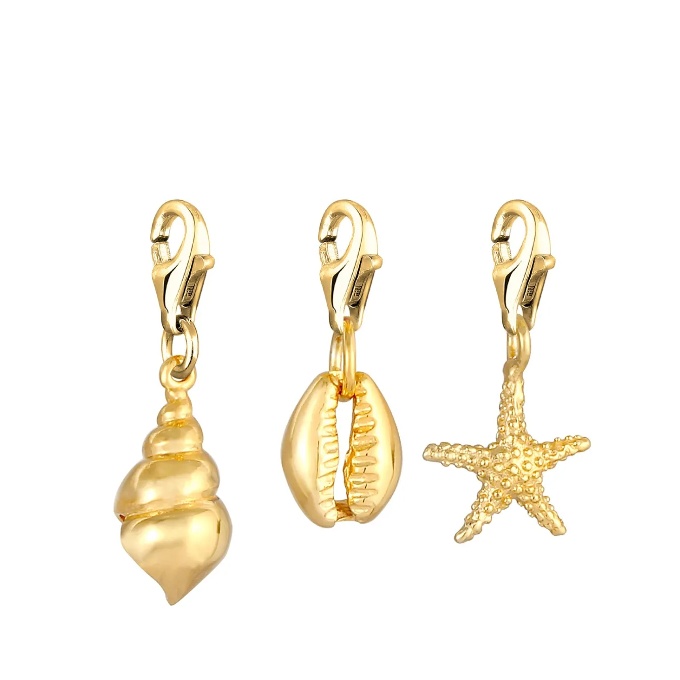 Elli "Charm Muschel< Symbol-schmuck|Anhänger & Charms