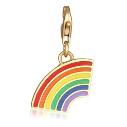 Elli "Charm Regenbogen Emoji | Emaille (Bunt)< Vergoldet|Symbol-schmuck