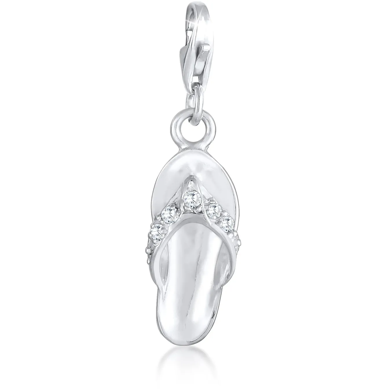Elli "Charm Schuh | Zirkonia ( Weiß )< Symbol-schmuck|Anhänger & Charms