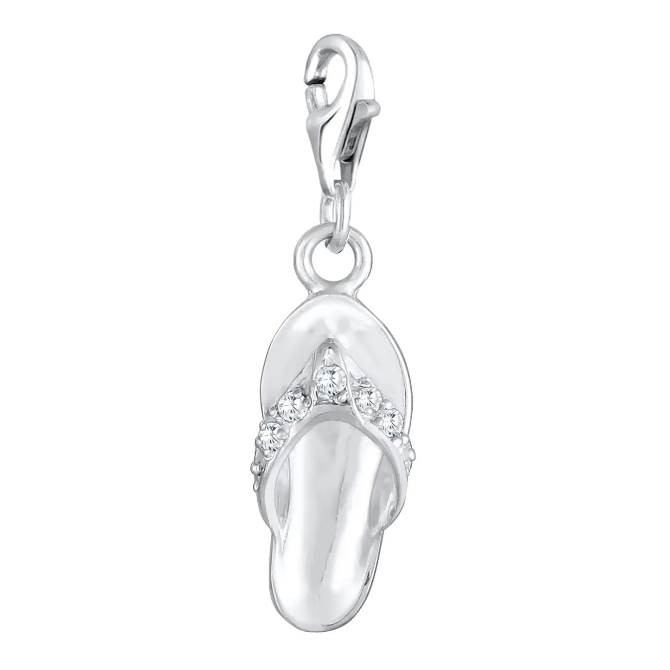 Elli "Charm Schuh | Zirkonia ( Weiß )< Symbol-schmuck|Anhänger & Charms