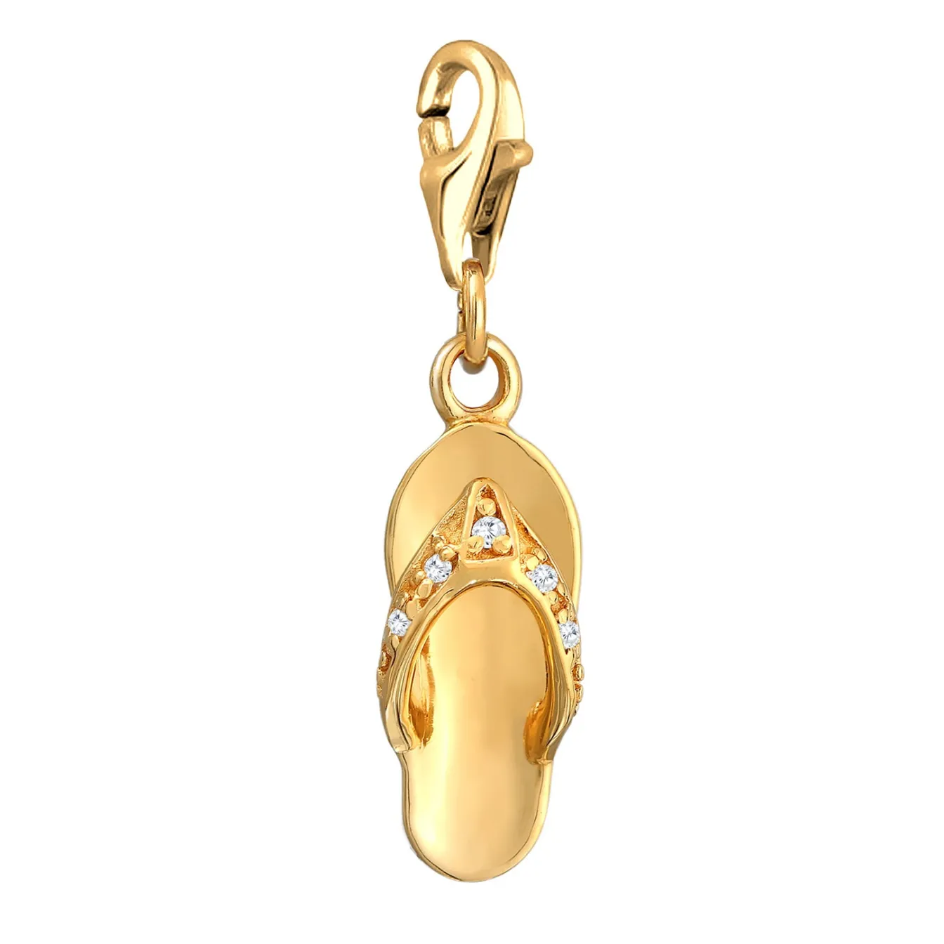 Elli "Charm Schuh | Zirkonia ( Weiß )< Symbol-schmuck|Anhänger & Charms