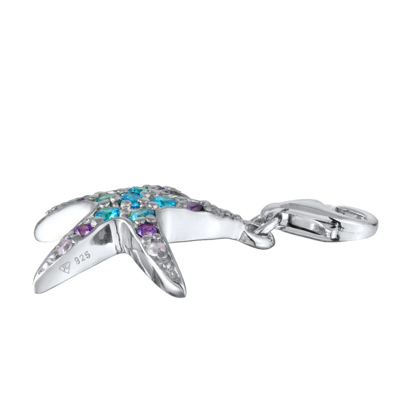 Elli "Charm Seestern | Zirkonia ( Weiß )< Symbol-schmuck|Anhänger & Charms