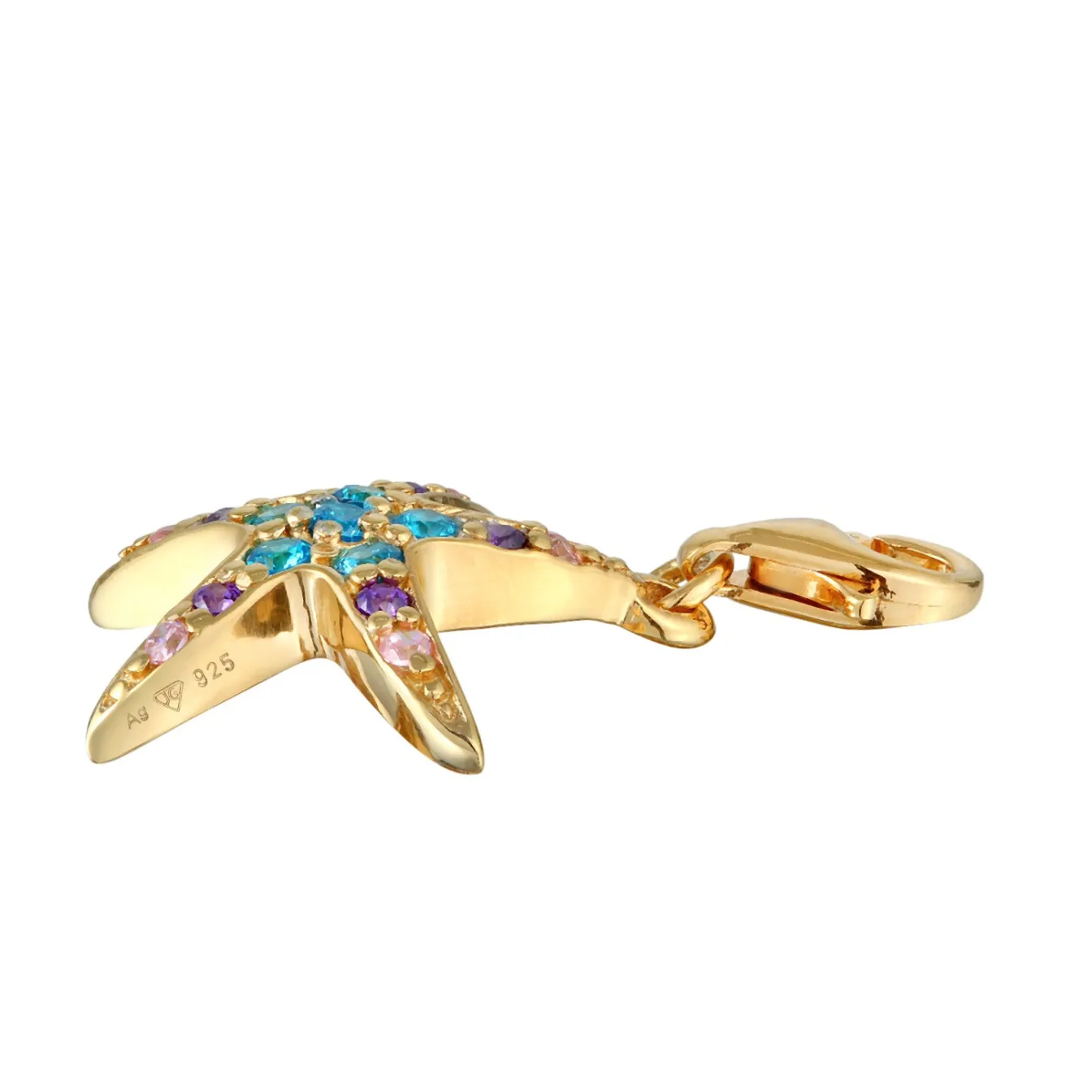 Elli "Charm Seestern | Zirkonia ( Weiß )< Symbol-schmuck|Anhänger & Charms