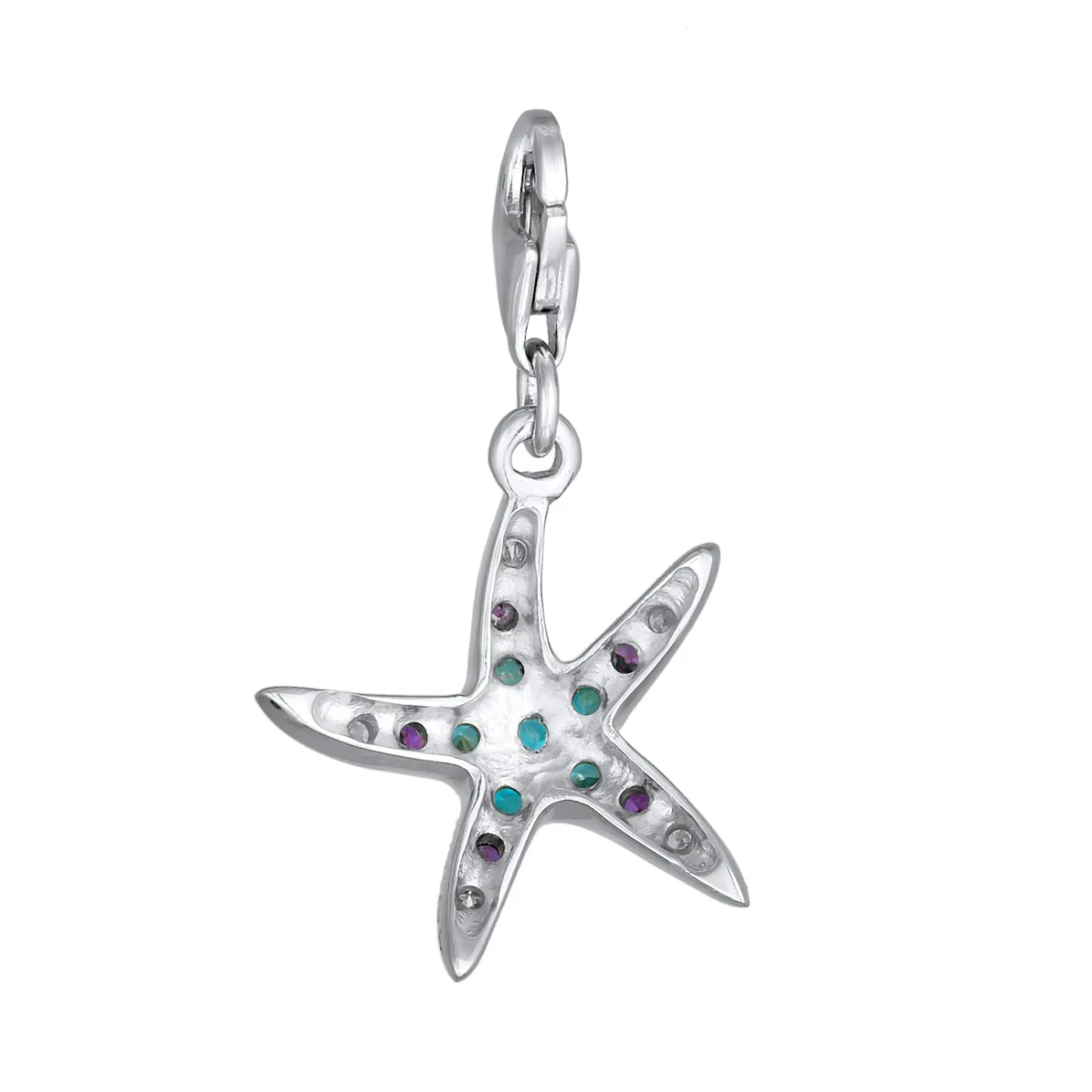 Elli "Charm Seestern | Zirkonia ( Weiß )< Symbol-schmuck|Anhänger & Charms