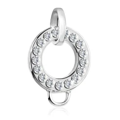 Elli "Charmträger | Kristall (Weiß)< Anhänger & Charms|Silber