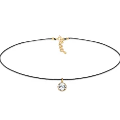Elli "Choker | Kristall (Weiß)< Roségold|Halsketten