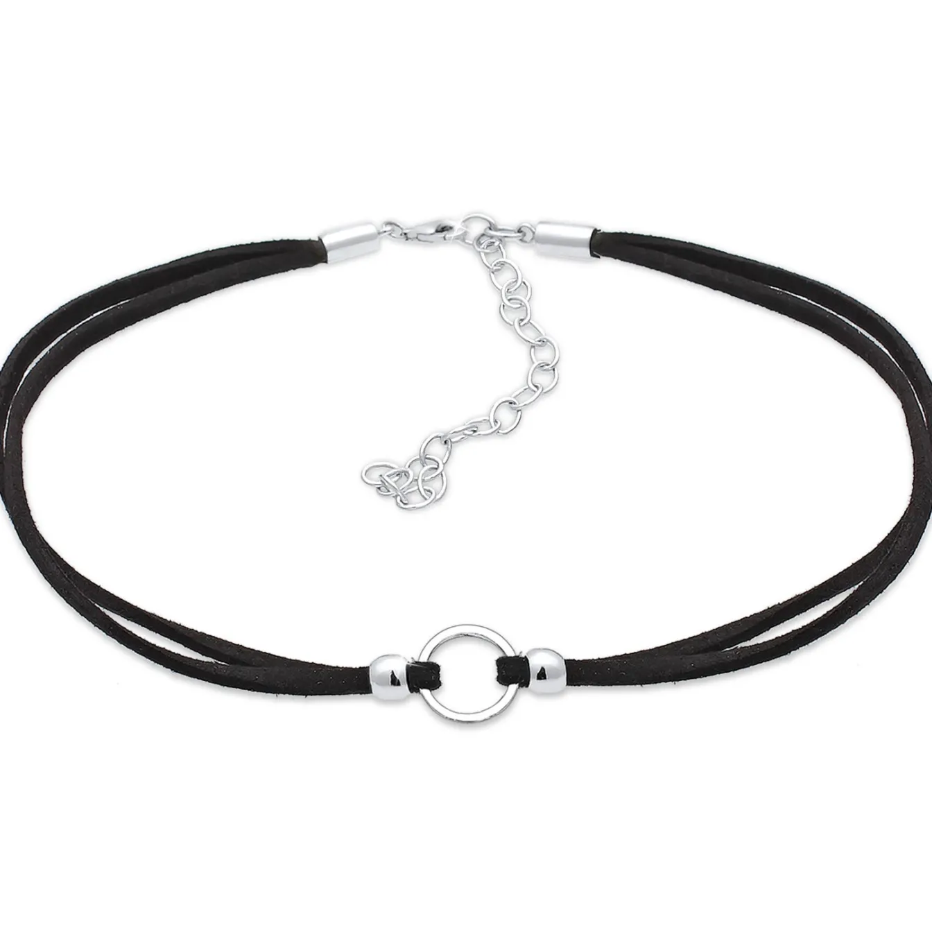 Elli "Choker | Kunstleder< Halsketten|Vergoldet