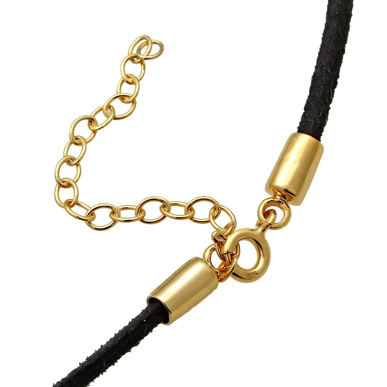 Elli "Choker | Kunstleder< Halsketten|Vergoldet