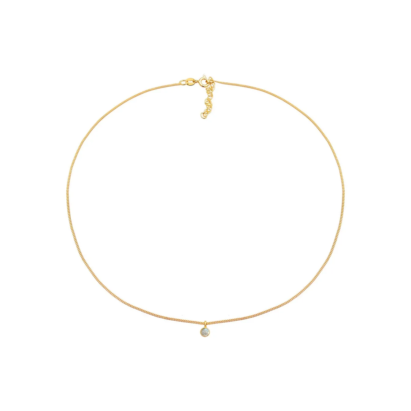 Elli "Choker | Labradorit (Grau)< Halsketten|Vergoldet