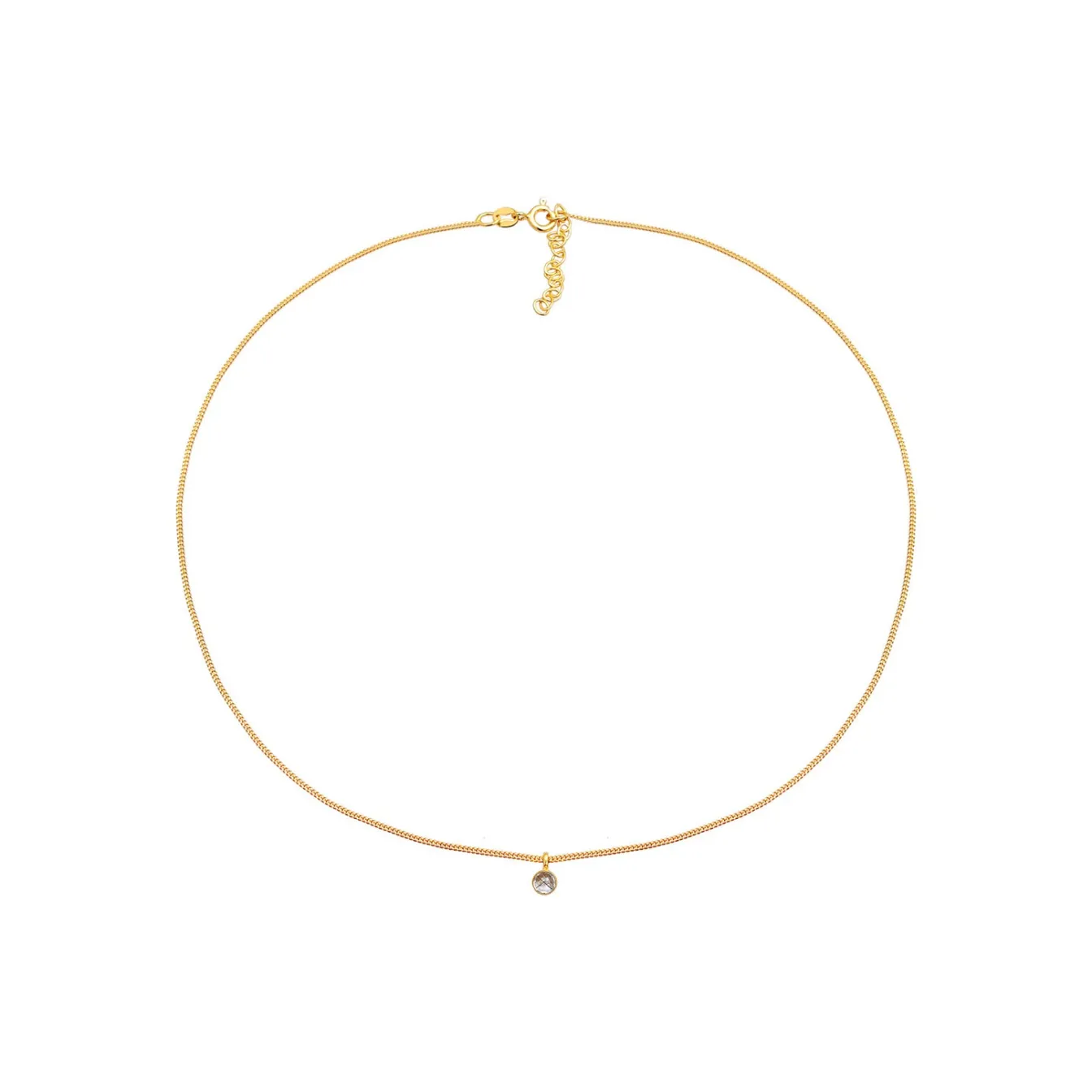 Elli "Choker | Quarz (Transparent)< Halsketten|Vergoldet