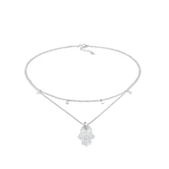 Elli "Choker | Zirkonia ( Weiß )< Symbol-schmuck|Halsketten