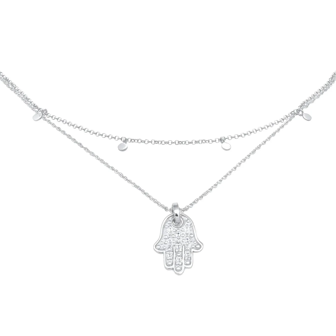 Elli "Choker | Zirkonia ( Weiß )< Symbol-schmuck|Halsketten