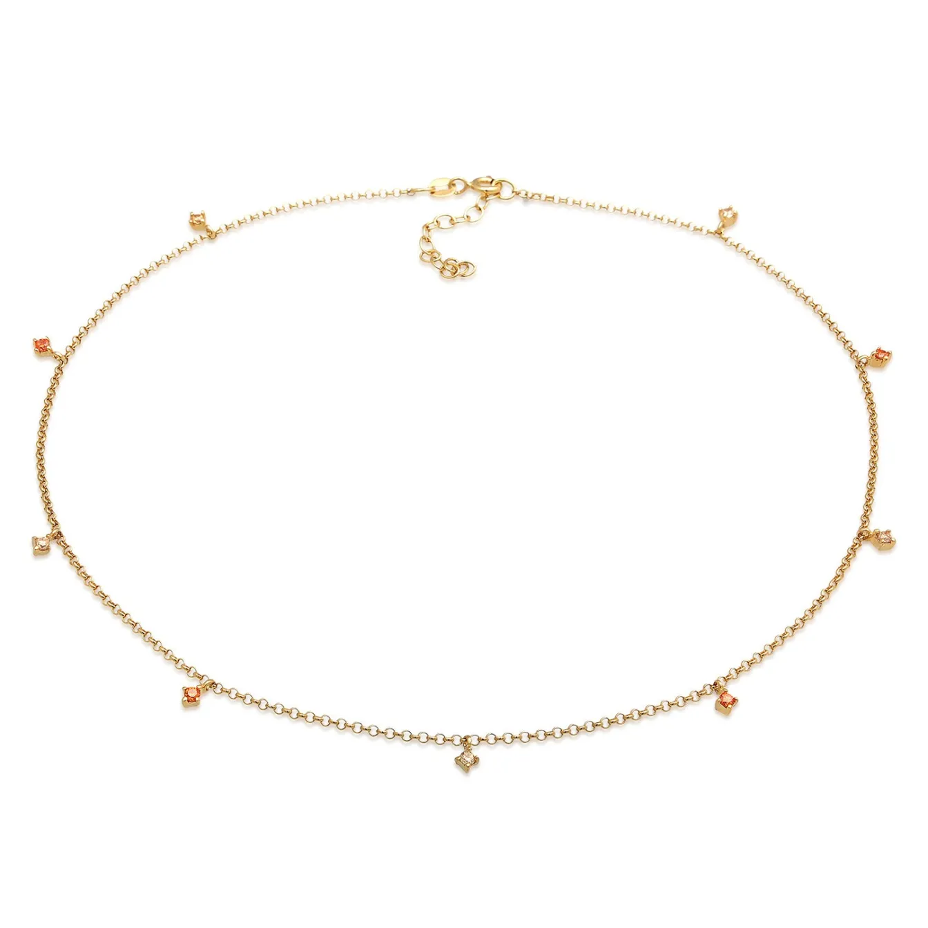 Elli "Choker | Zirkonia (Weiß)< Halsketten|Silber