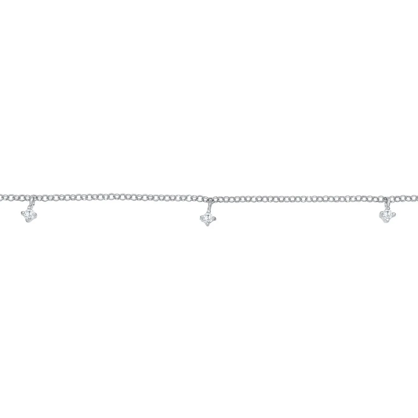 Elli "Choker | Zirkonia (Weiß)< Halsketten|Silber