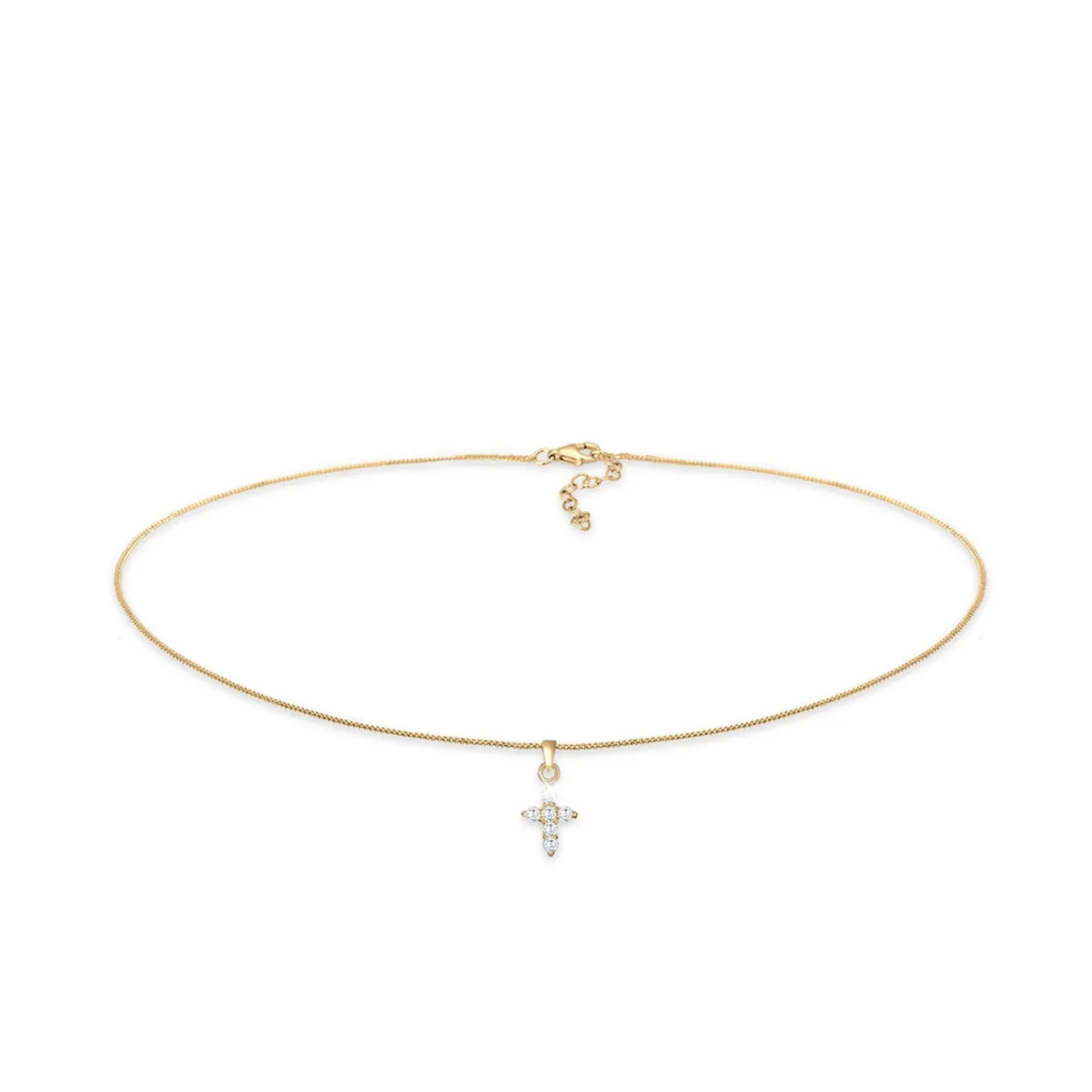 Elli "Choker | Zirkonia (Weiß)< Silber|Symbol-schmuck