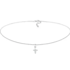 Elli "Choker | Zirkonia (Weiß)< Silber|Symbol-schmuck