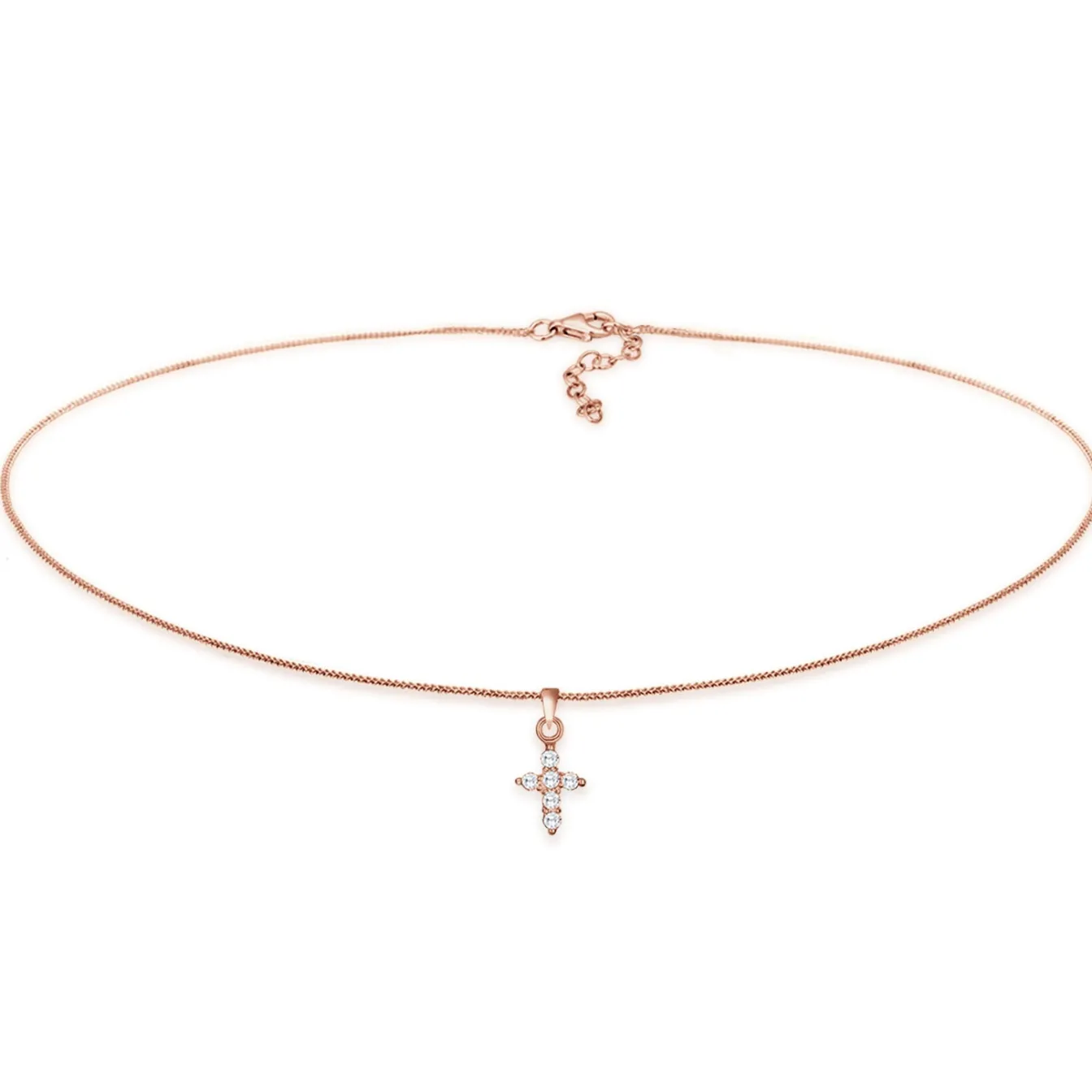 Elli "Choker | Zirkonia (Weiß)< Silber|Symbol-schmuck