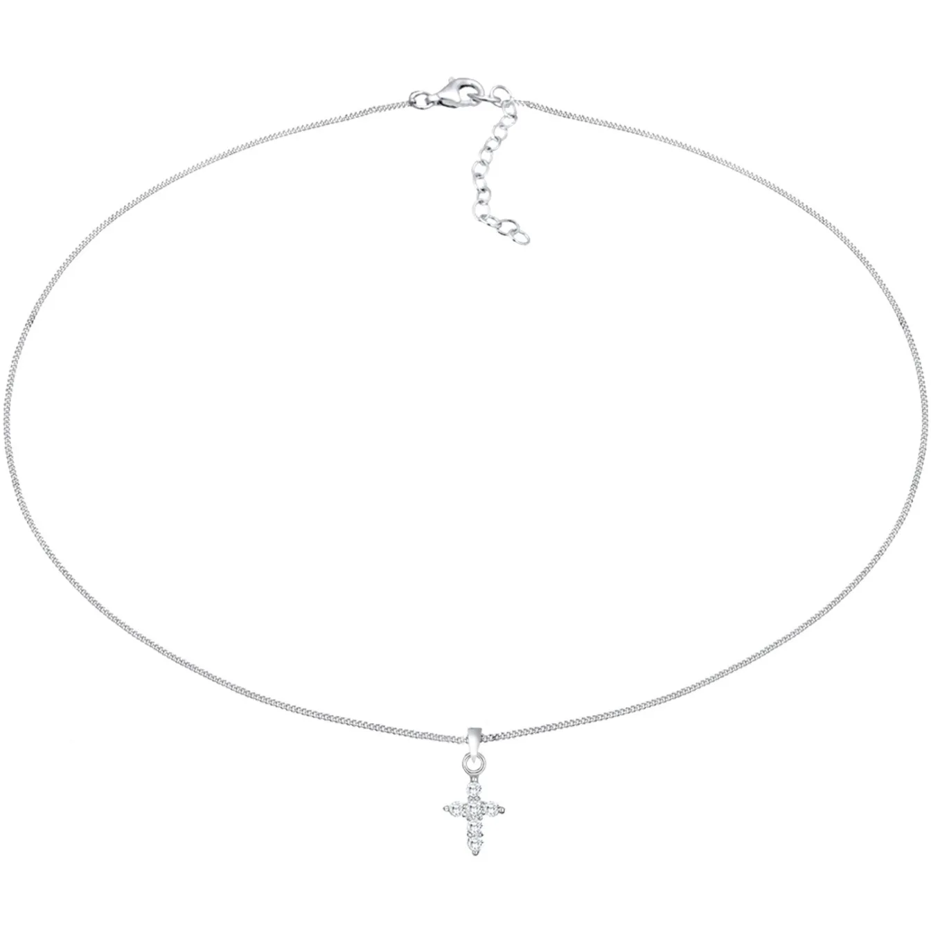 Elli "Choker | Zirkonia (Weiß)< Silber|Symbol-schmuck