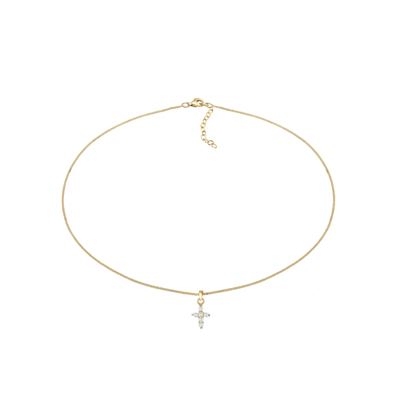 Elli "Choker | Zirkonia (Weiß)< Silber|Symbol-schmuck