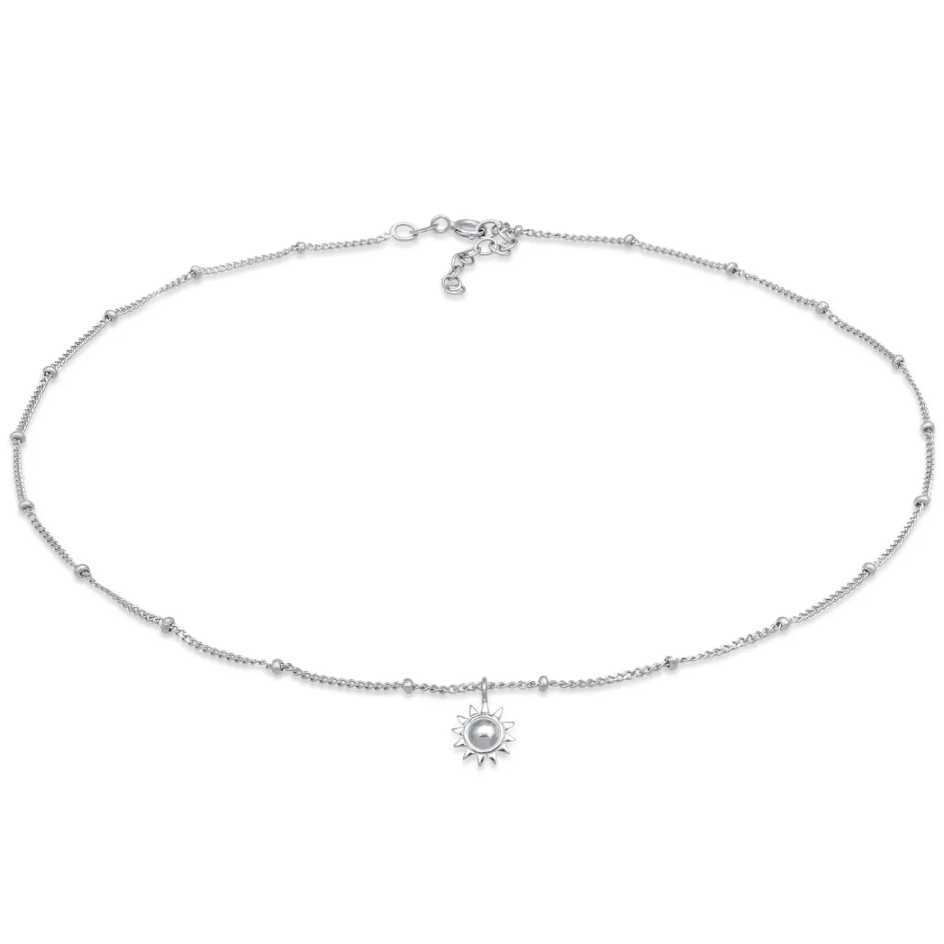 Elli "Choker Anhänger Sonne< Vergoldet|Symbol-schmuck