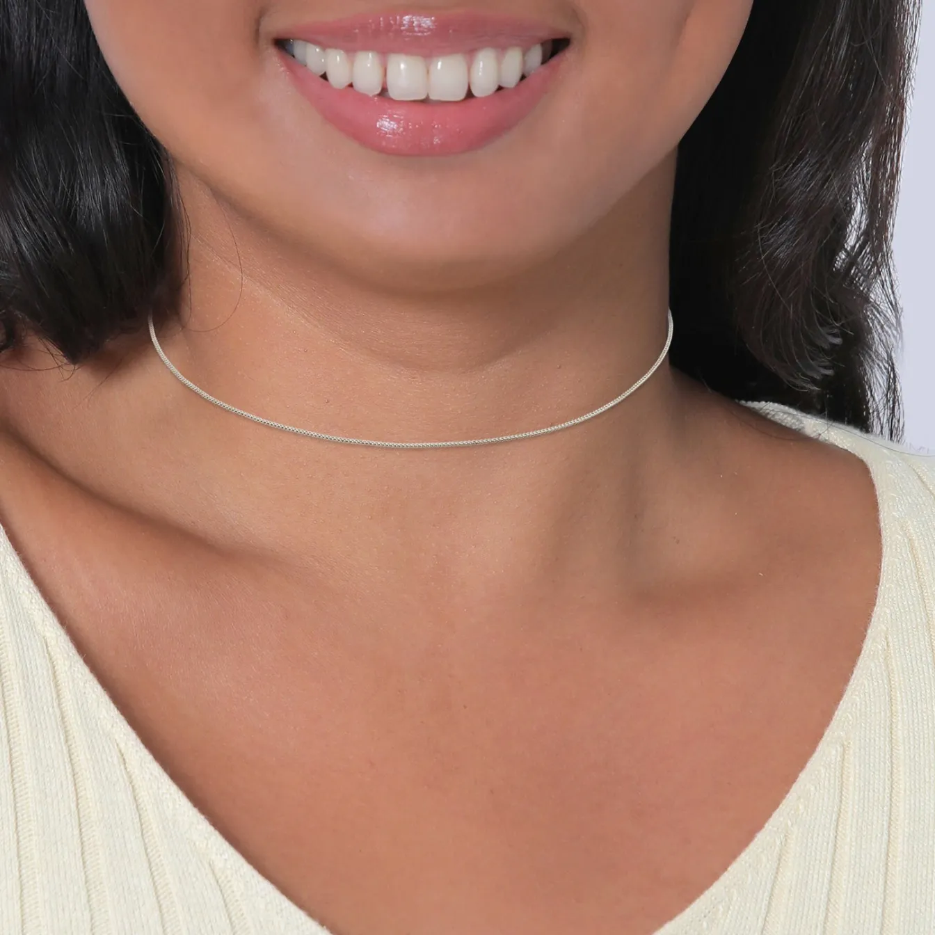 Elli "Choker Basic< Vergoldet|Roségold