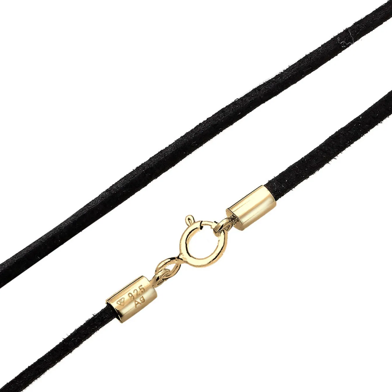 Elli "Choker Basic | Kunstleder< Halsketten|Vergoldet