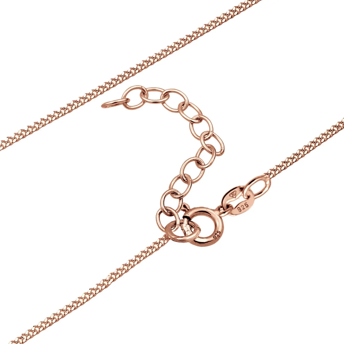 Elli "Choker Basic | Mondstein (Weiß)< Silber|Roségold