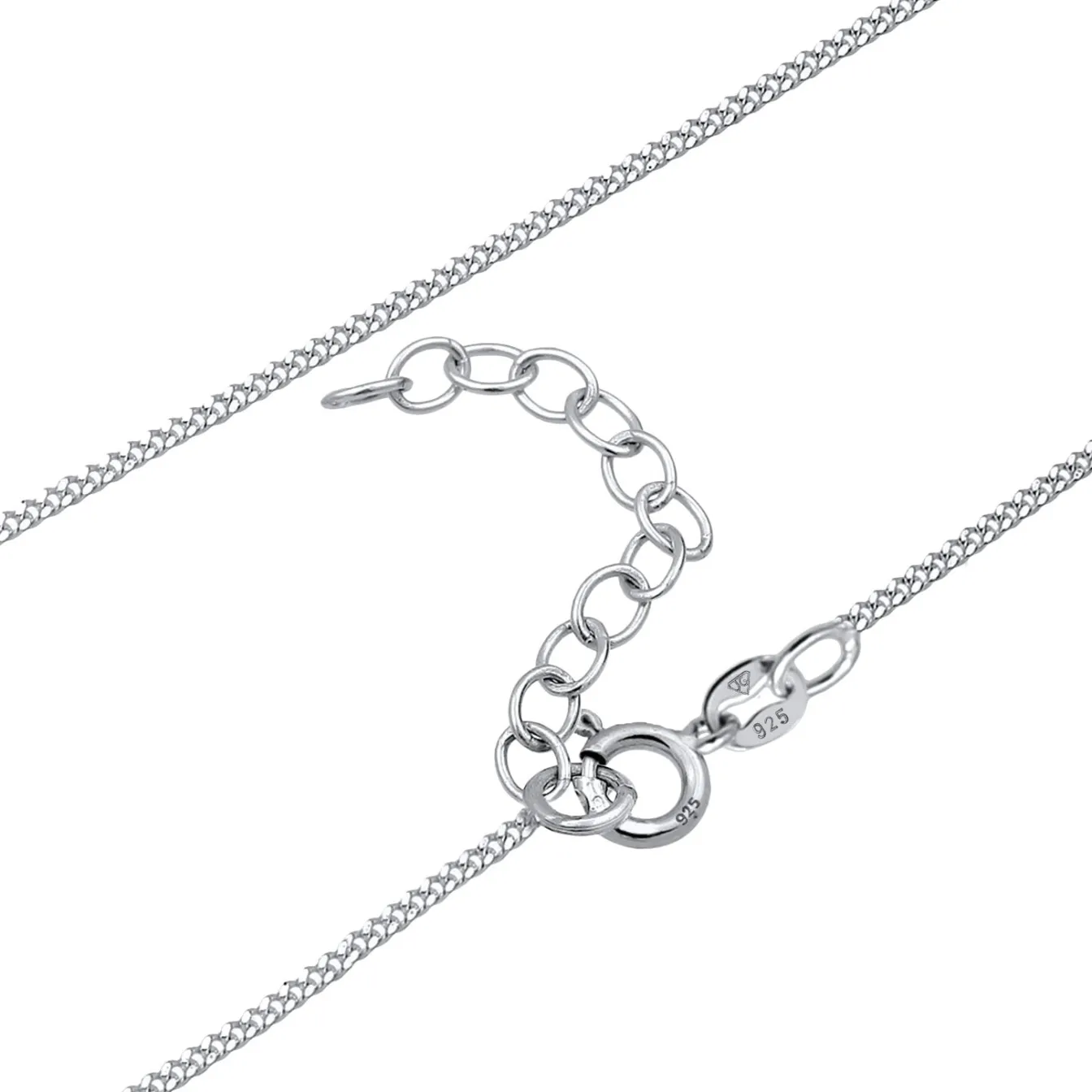 Elli "Choker Basic | Mondstein (Weiß)< Silber|Roségold