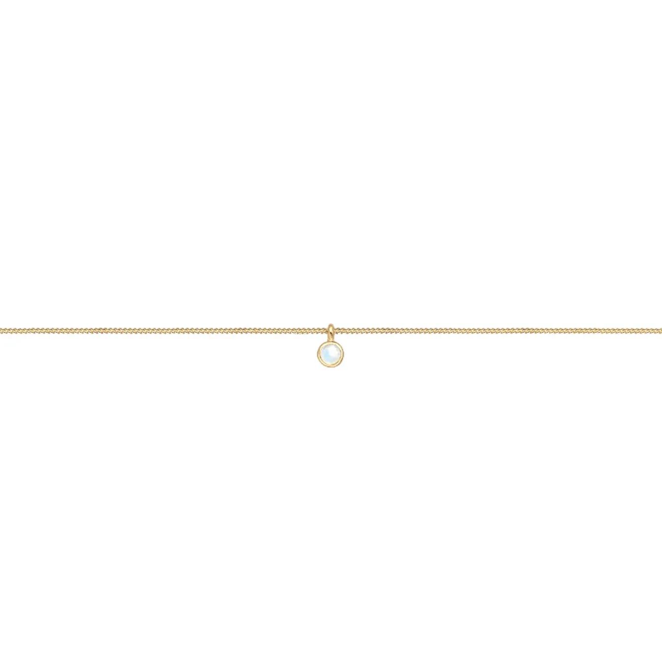 Elli "Choker Basic | Mondstein (Weiß)< Silber|Roségold