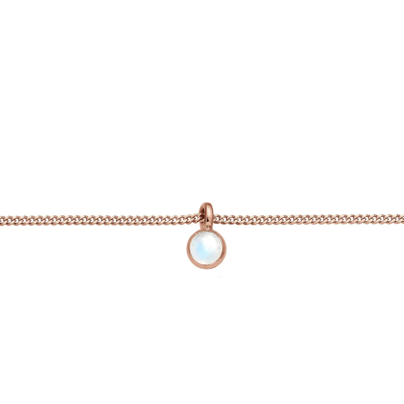 Elli "Choker Basic | Mondstein (Weiß)< Silber|Roségold
