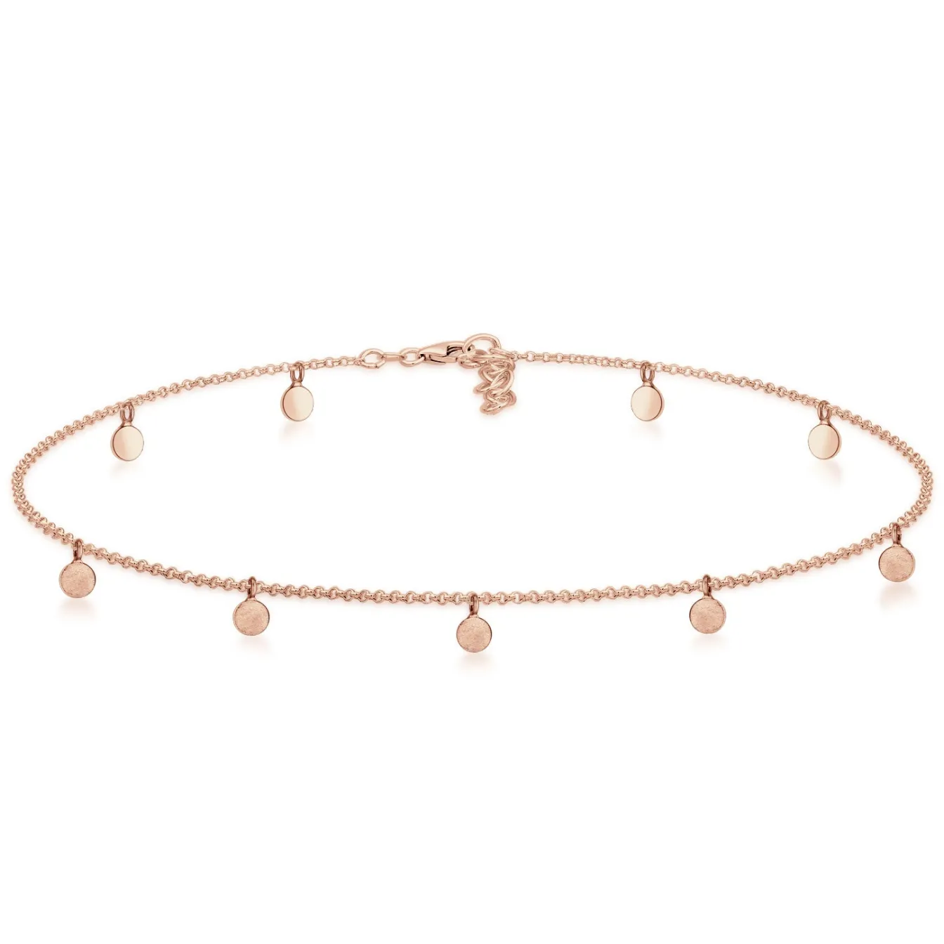 Elli "Choker Basic Plättchen< Roségold|Halsketten