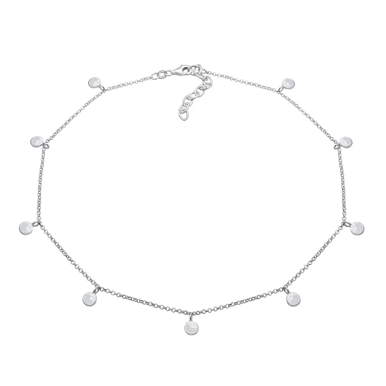 Elli "Choker Basic Plättchen< Roségold|Halsketten