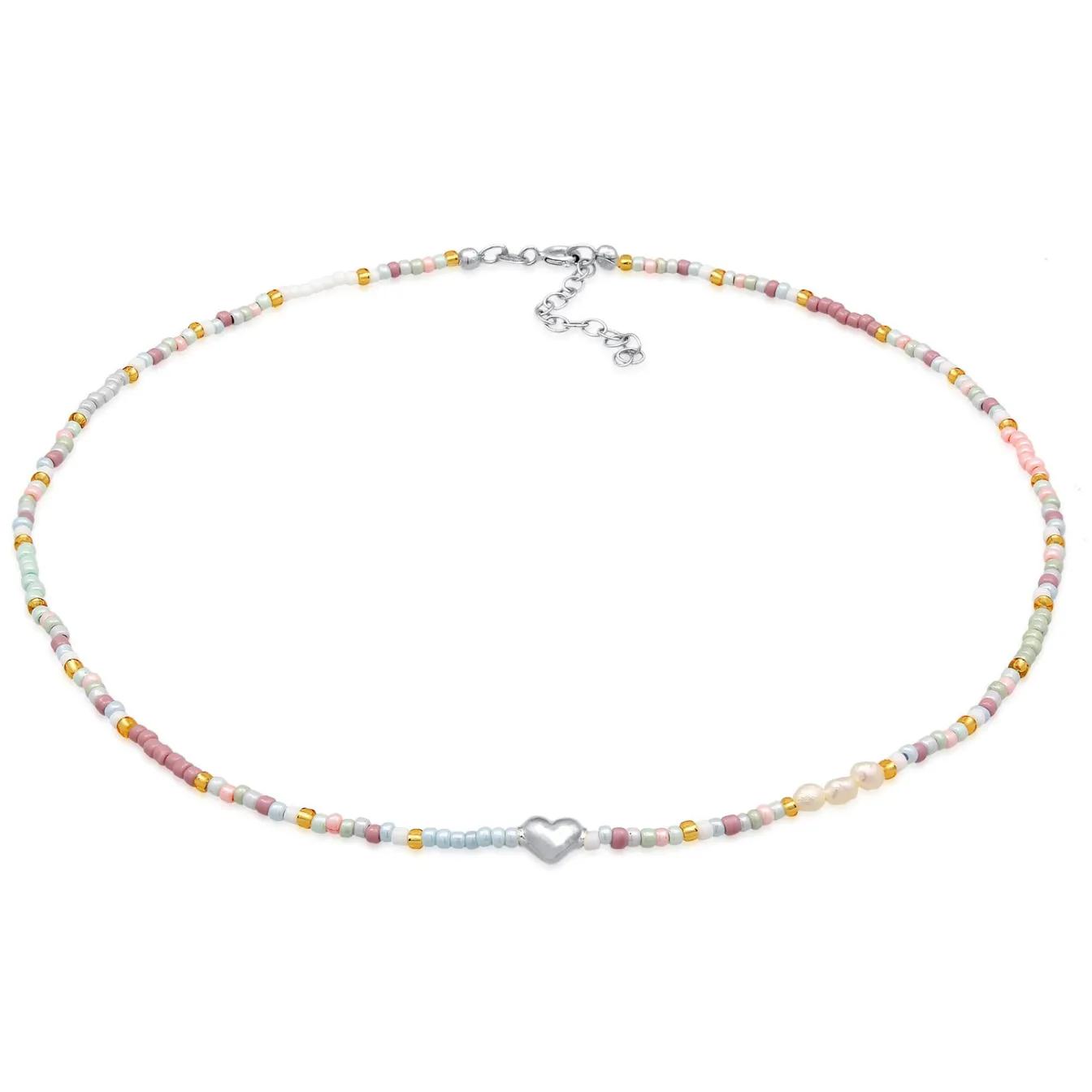 Elli "Choker Beads Herz< Symbol-schmuck|Herz-schmuck