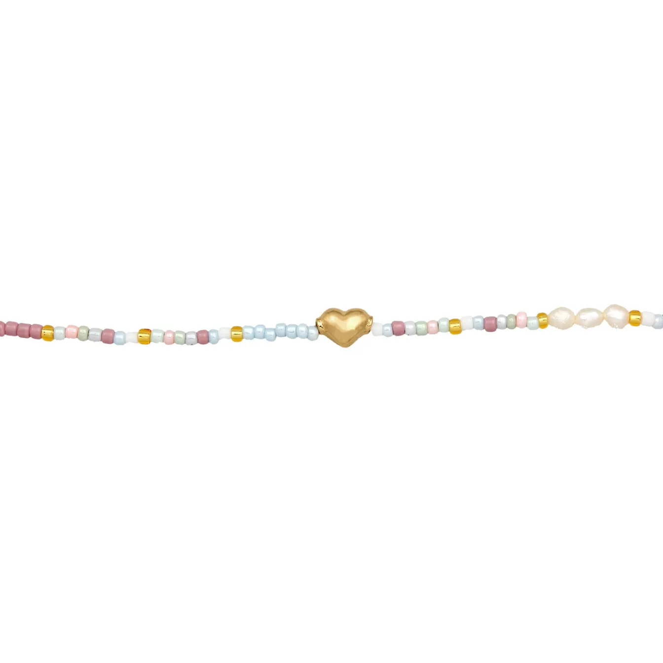 Elli "Choker Beads Herz< Symbol-schmuck|Herz-schmuck