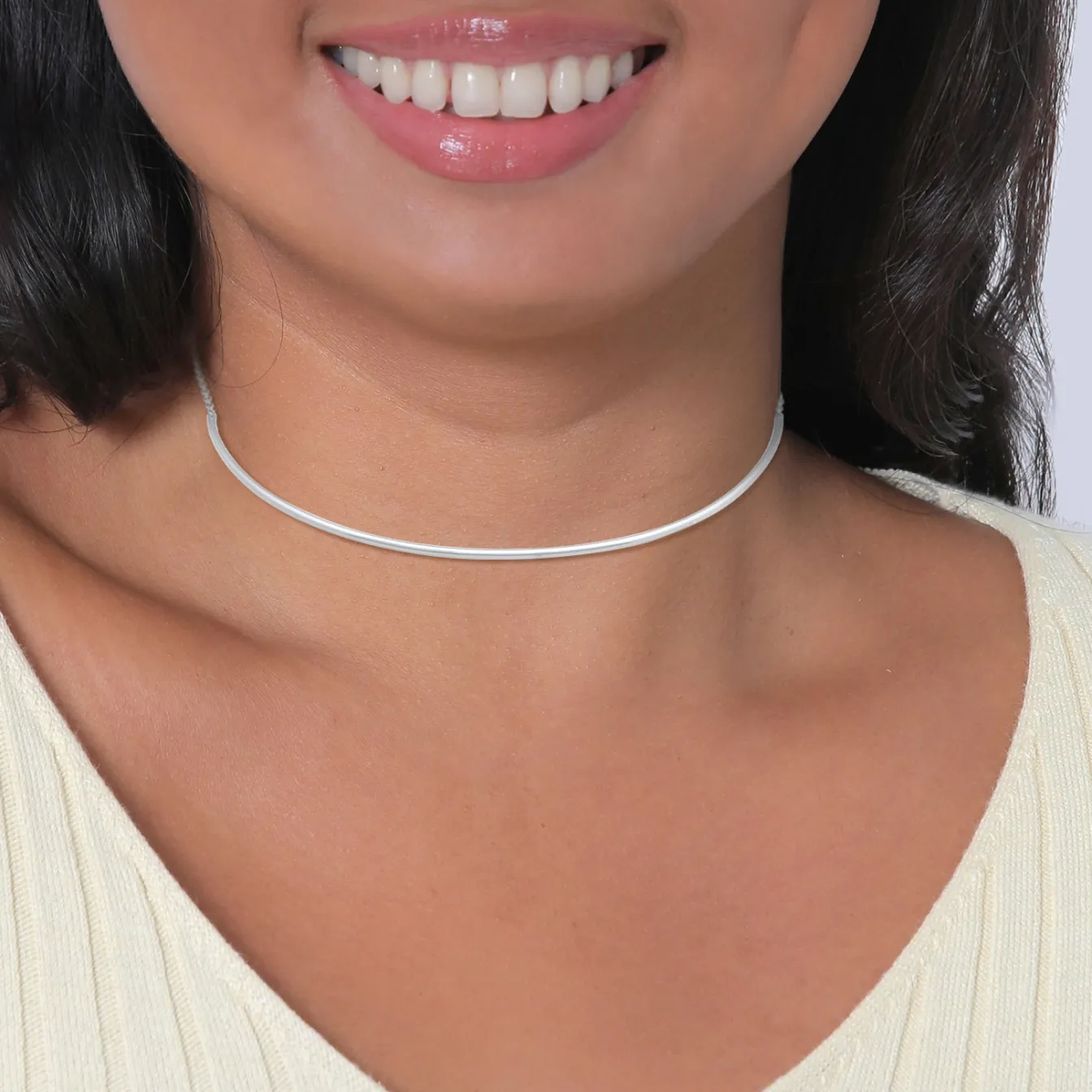 Elli "Choker Cuff Basic Blogger 925er Silber< Halsketten|Silber