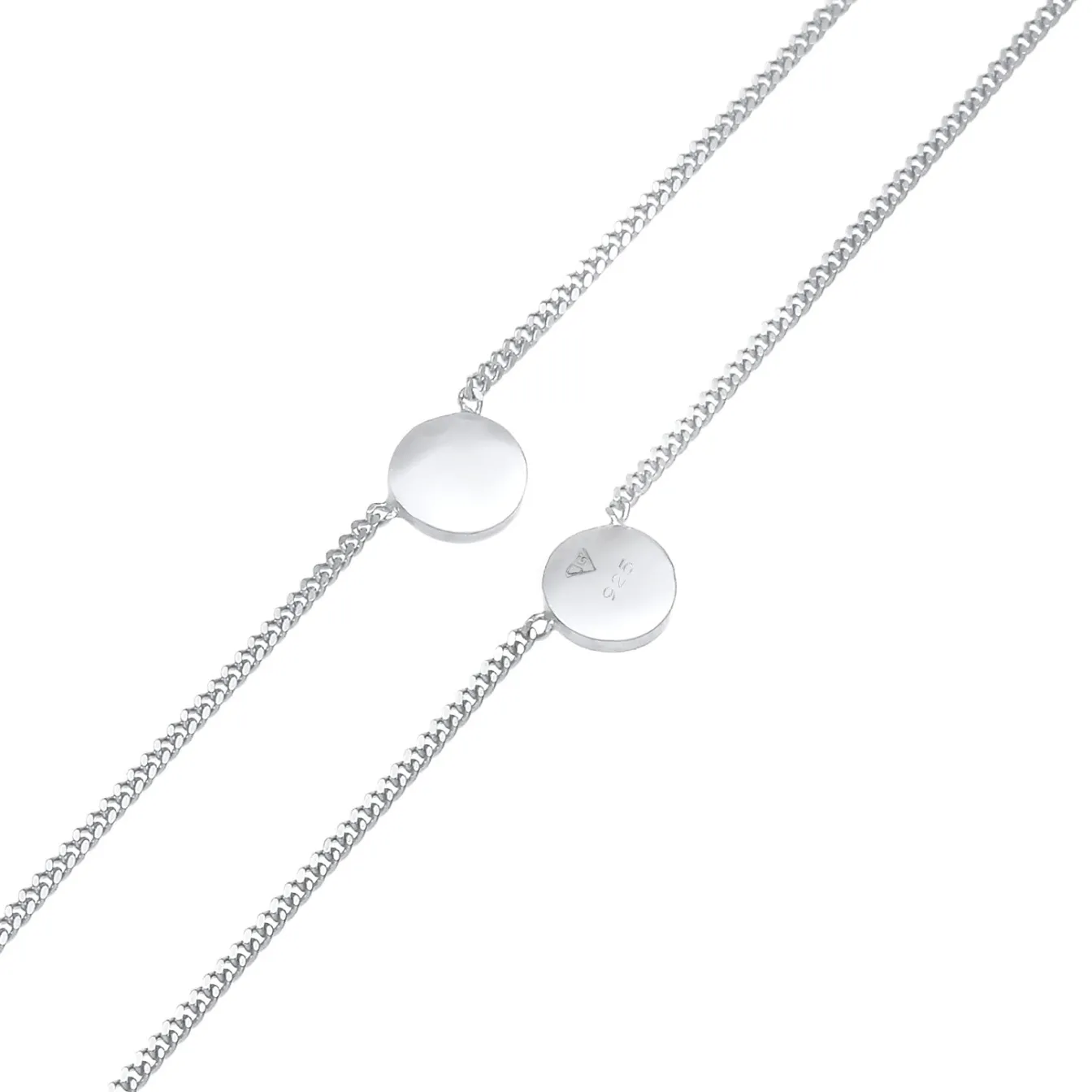 Elli "Choker Disc< Halsketten|Vergoldet