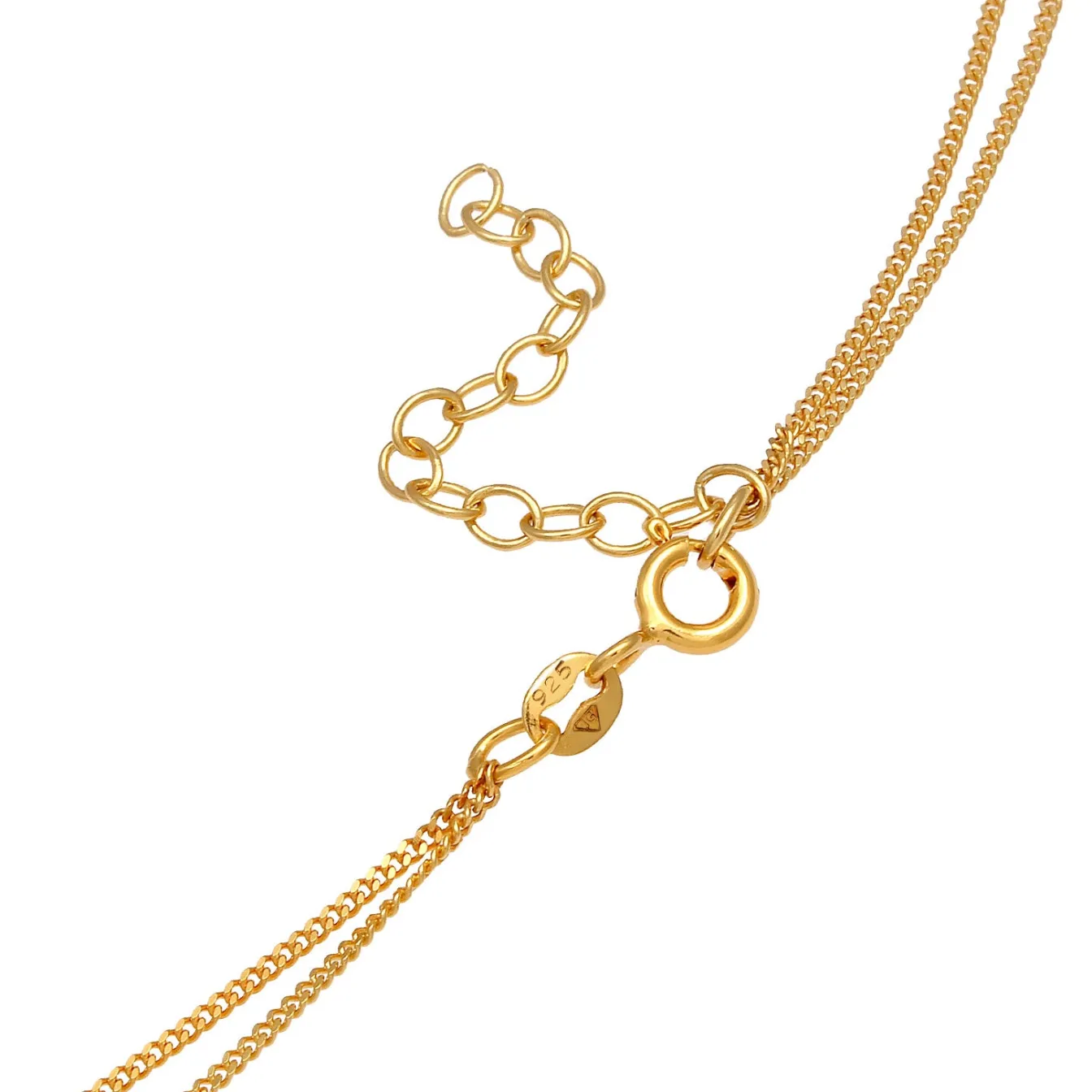 Elli "Choker Disc< Halsketten|Vergoldet