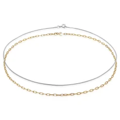 Elli "Choker 2er Set Bicolor< Halsketten